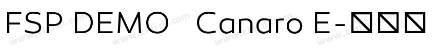 FSP DEMO   Canaro E字体转换